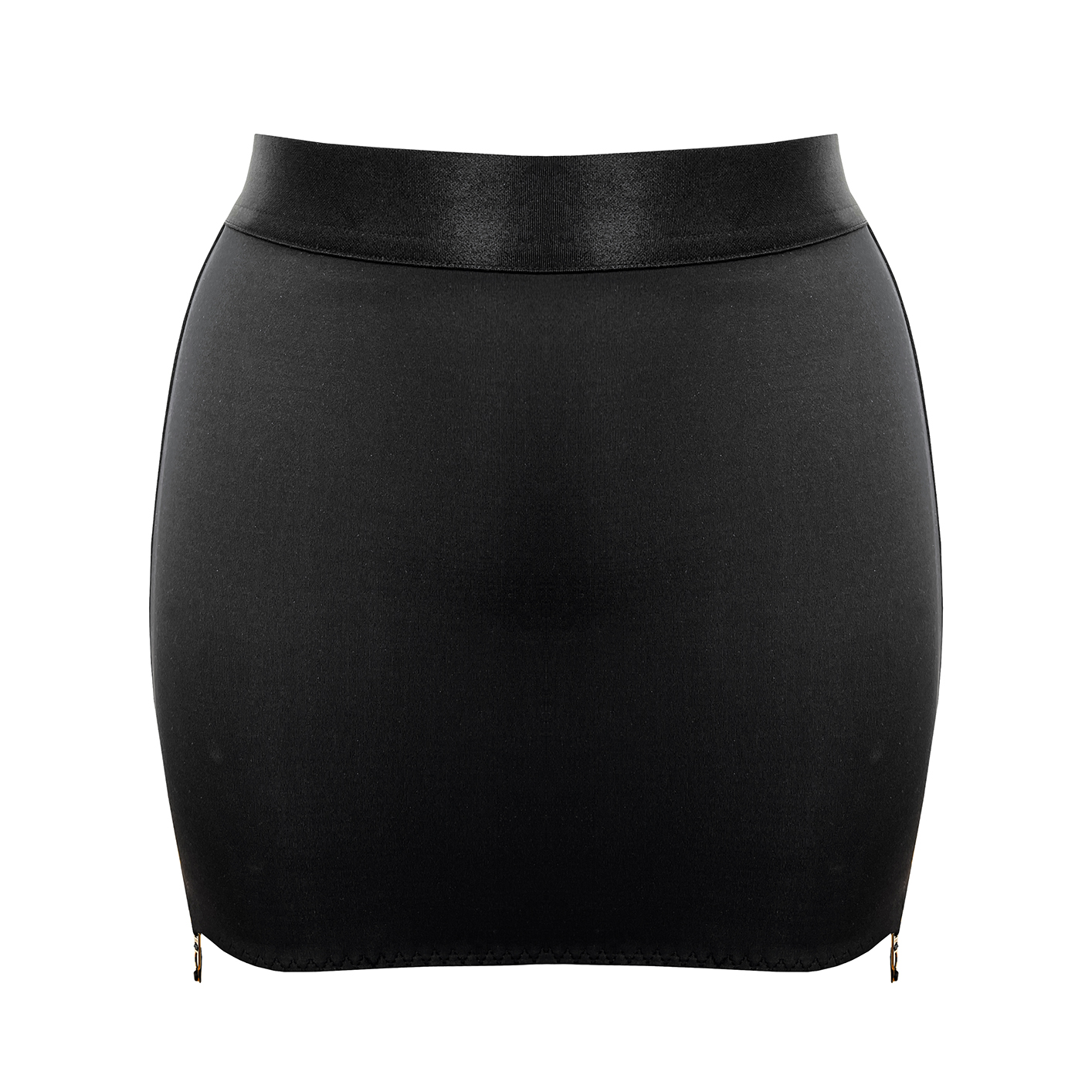 Syra open back skirt - black