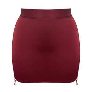Syra open back skirt - morello