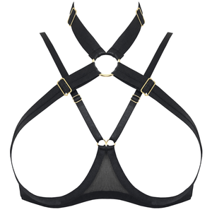 Syra ouvert wire bra bra - black