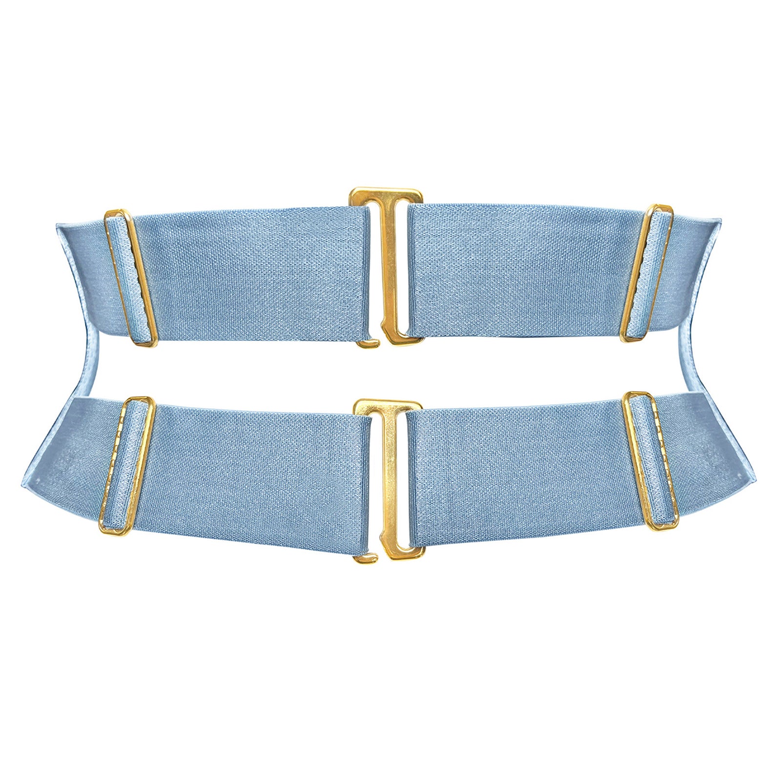 Bordelle Vero adjustable belt in Dusty Blue