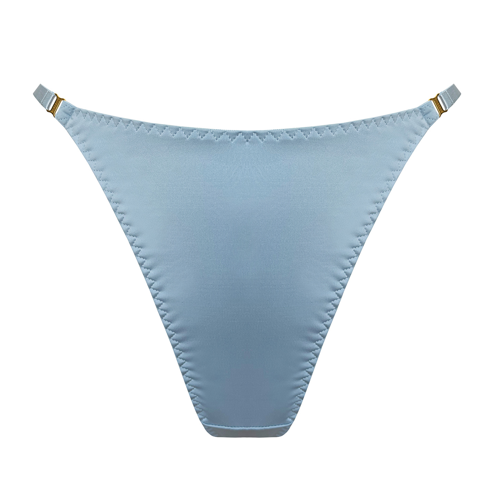 Bordelle Vero high leg thong in Dusty Blue