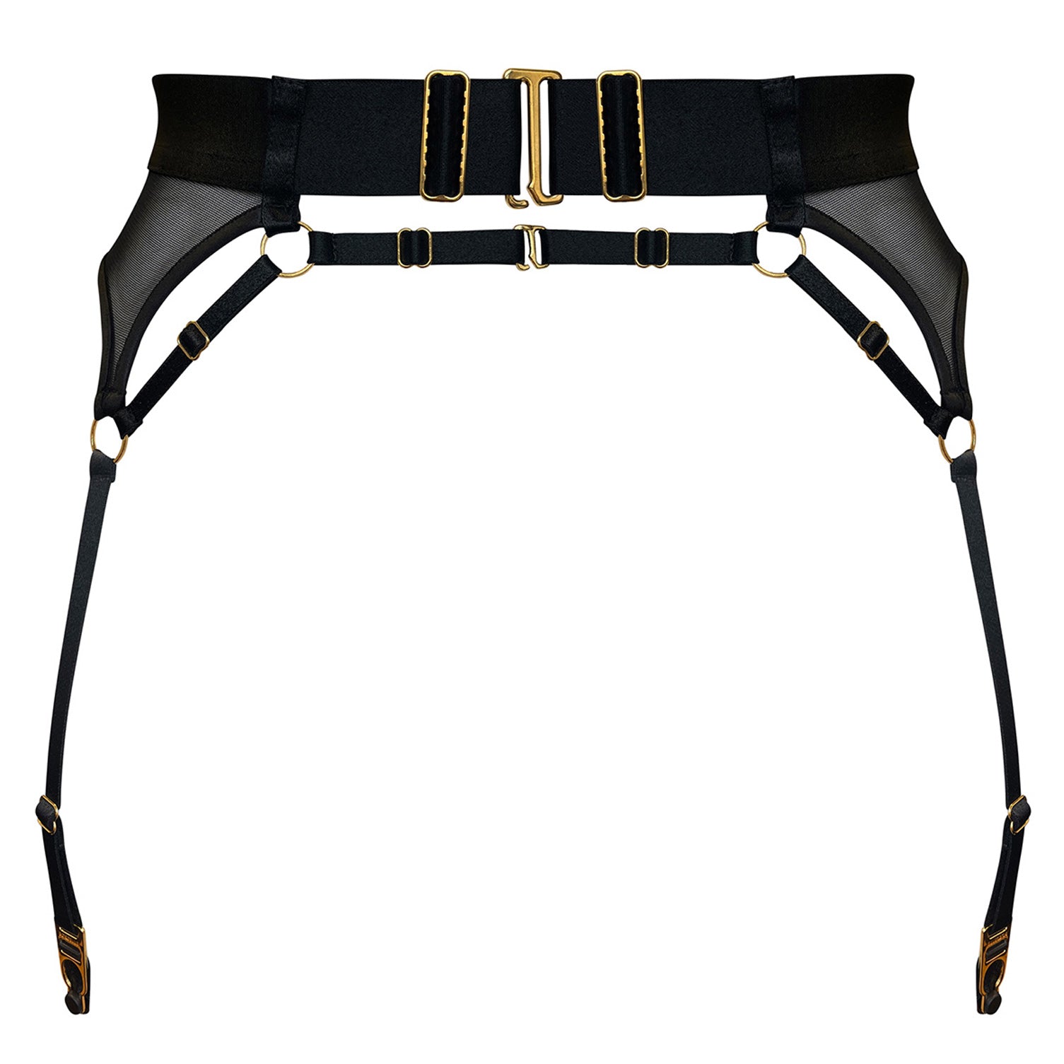 Bordelle Vero suspender in Black