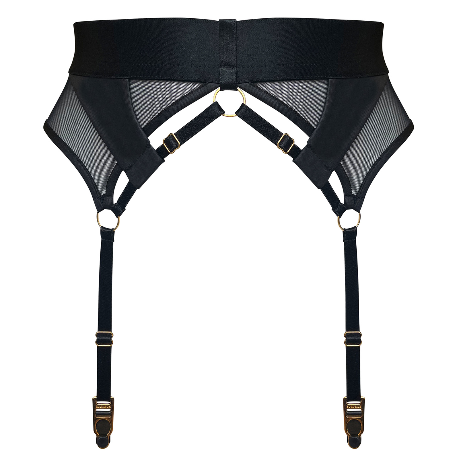Bordelle Vero suspender in Black