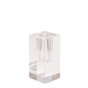 Rectangle Crystal Glass Candle Holder