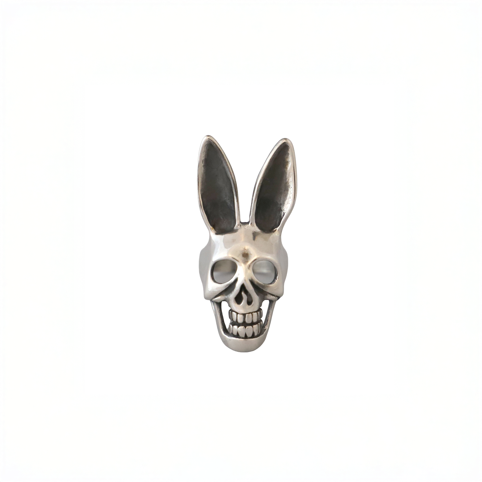 Petite bunny ring - steel