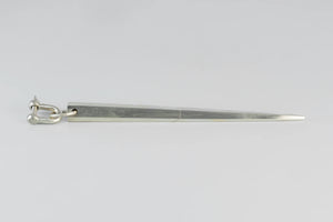 Giant spike charm - sterling silver