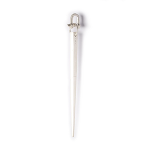 Giant spike charm - sterling silver