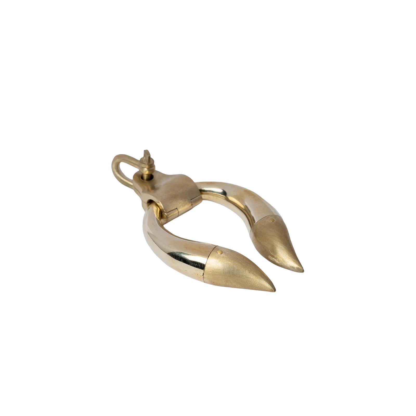 Hathor Charm (medium) - polished brass