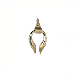 Hathor Charm (medium) - polished brass