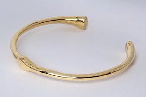 Thin choker - polished brass