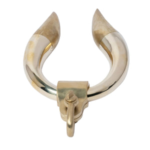 Hathor Charm (large) - polished brass