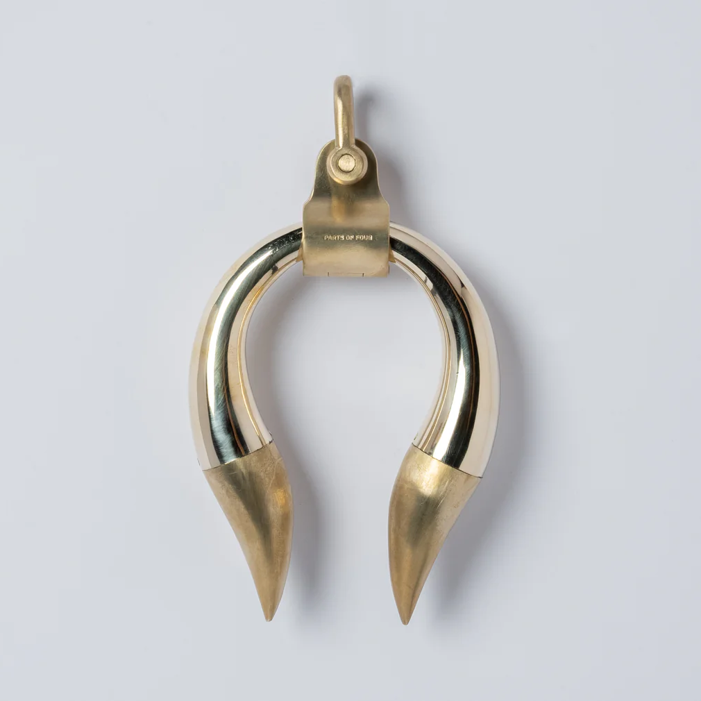Hathor Charm (large) - polished brass