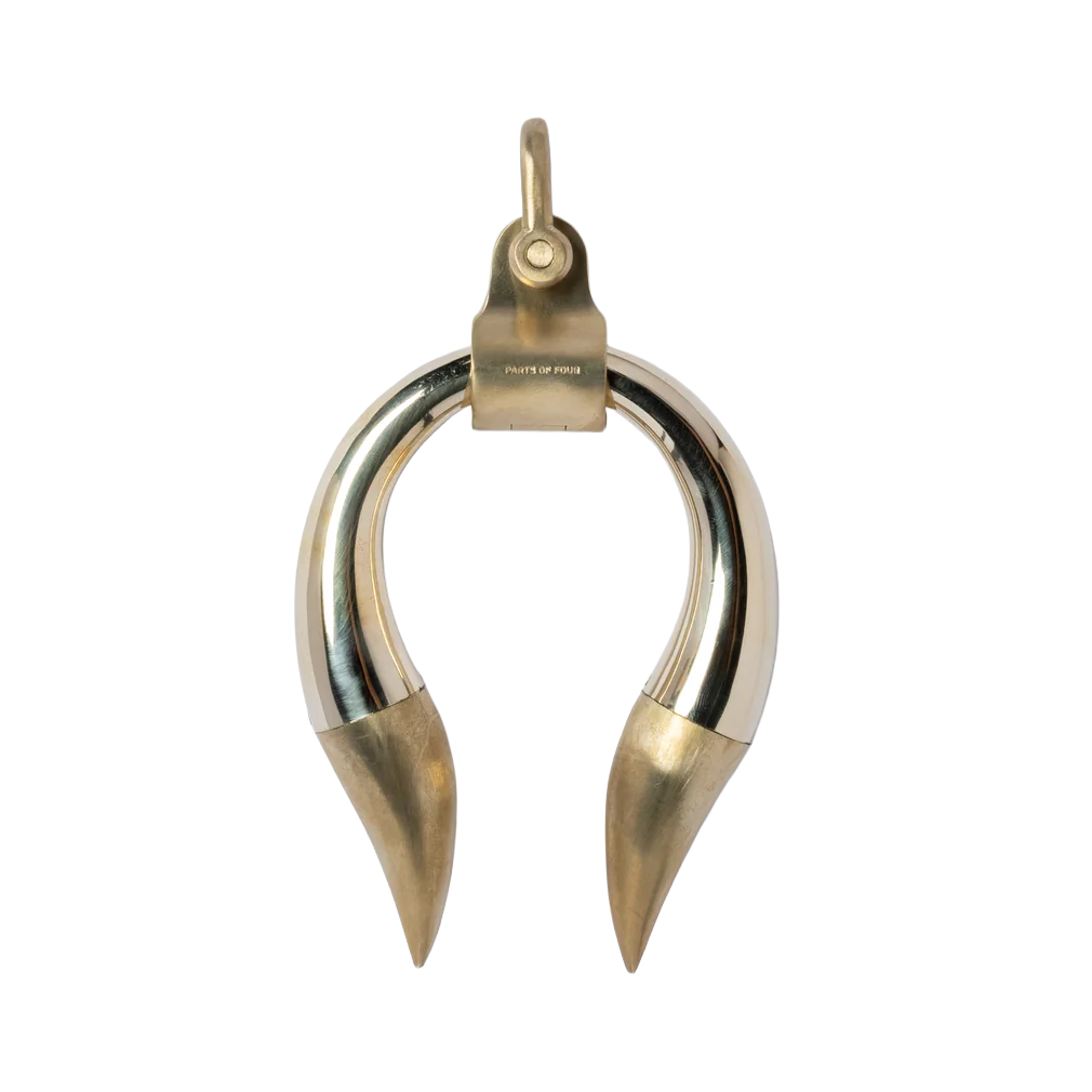 Hathor Charm (large) - polished brass