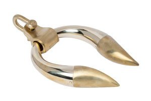 Hathor Charm (large) - polished brass