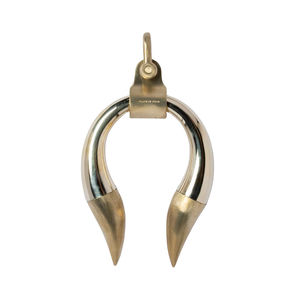 Hathor Charm (large) - polished brass
