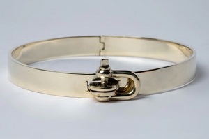 Restraint neck cuff - polished brass