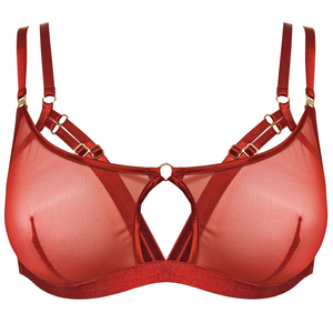 Bordelle 10 Year soft cup bra in burnt red