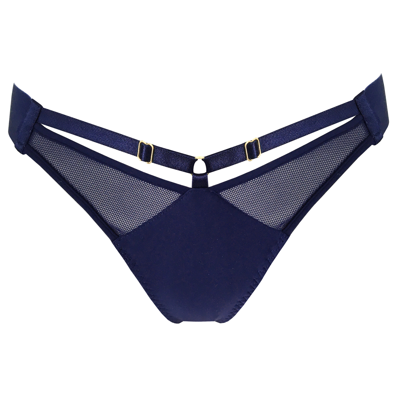 Rey thong by Bordelle navy blue