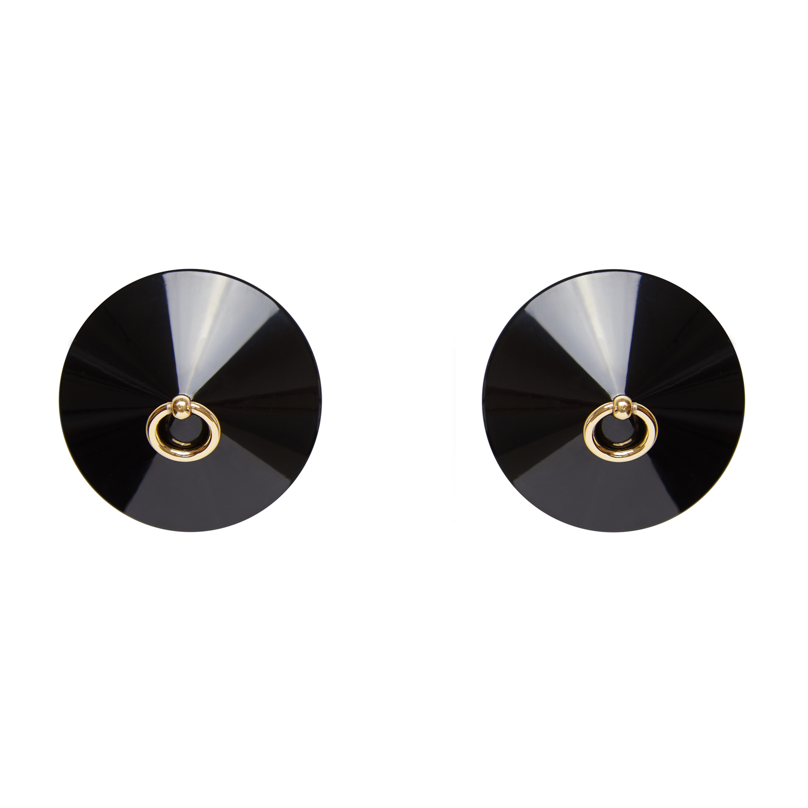 Bordelle O enamel nipplets black