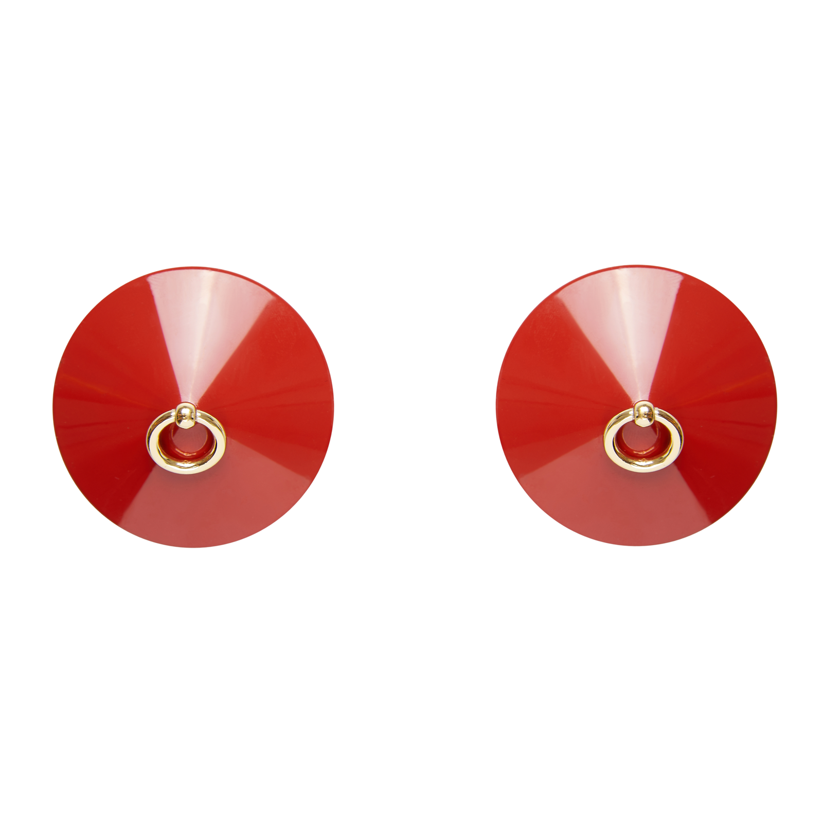 Bordelle O enamel nipplet red