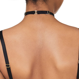 Bordelle strap collar - black back