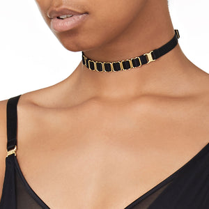 Bordelle strap collar - black side