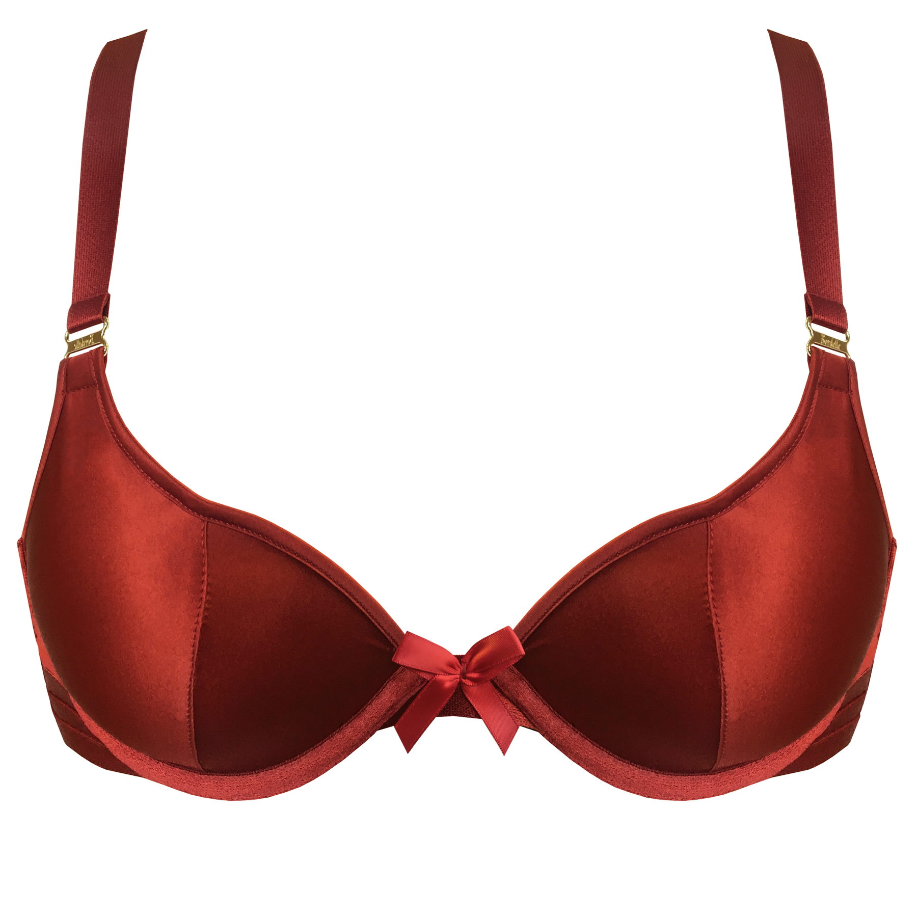 Silk push-up bra by Bordelle - red - babylikestopony