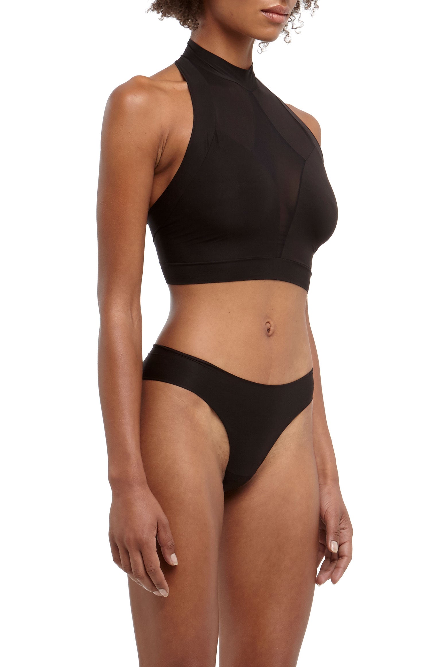 DSTM Brazilian thong and Axon halter top - side