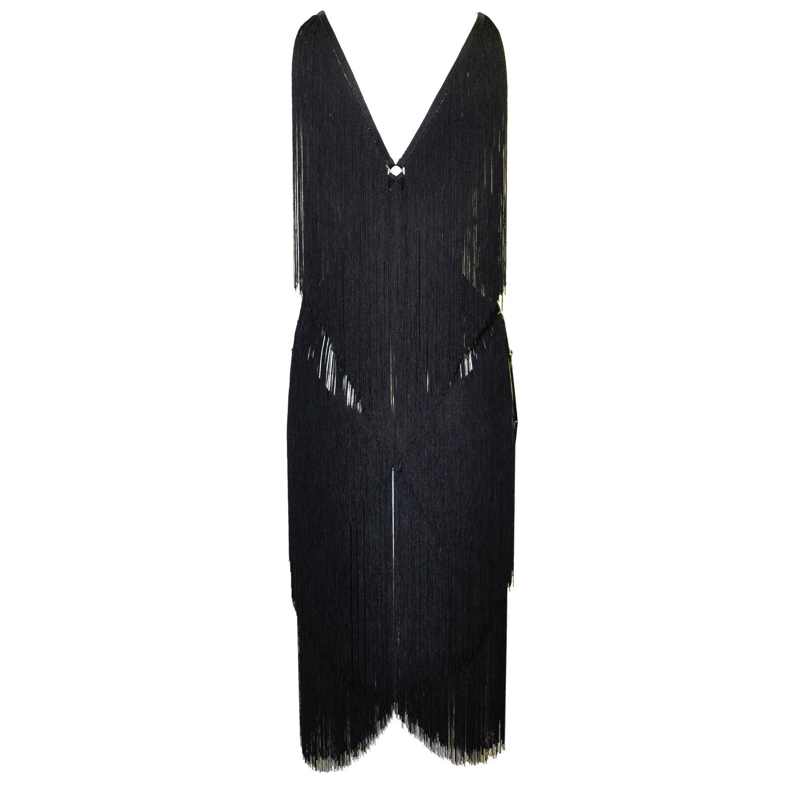 DSTM Lota dress classic V neck - back