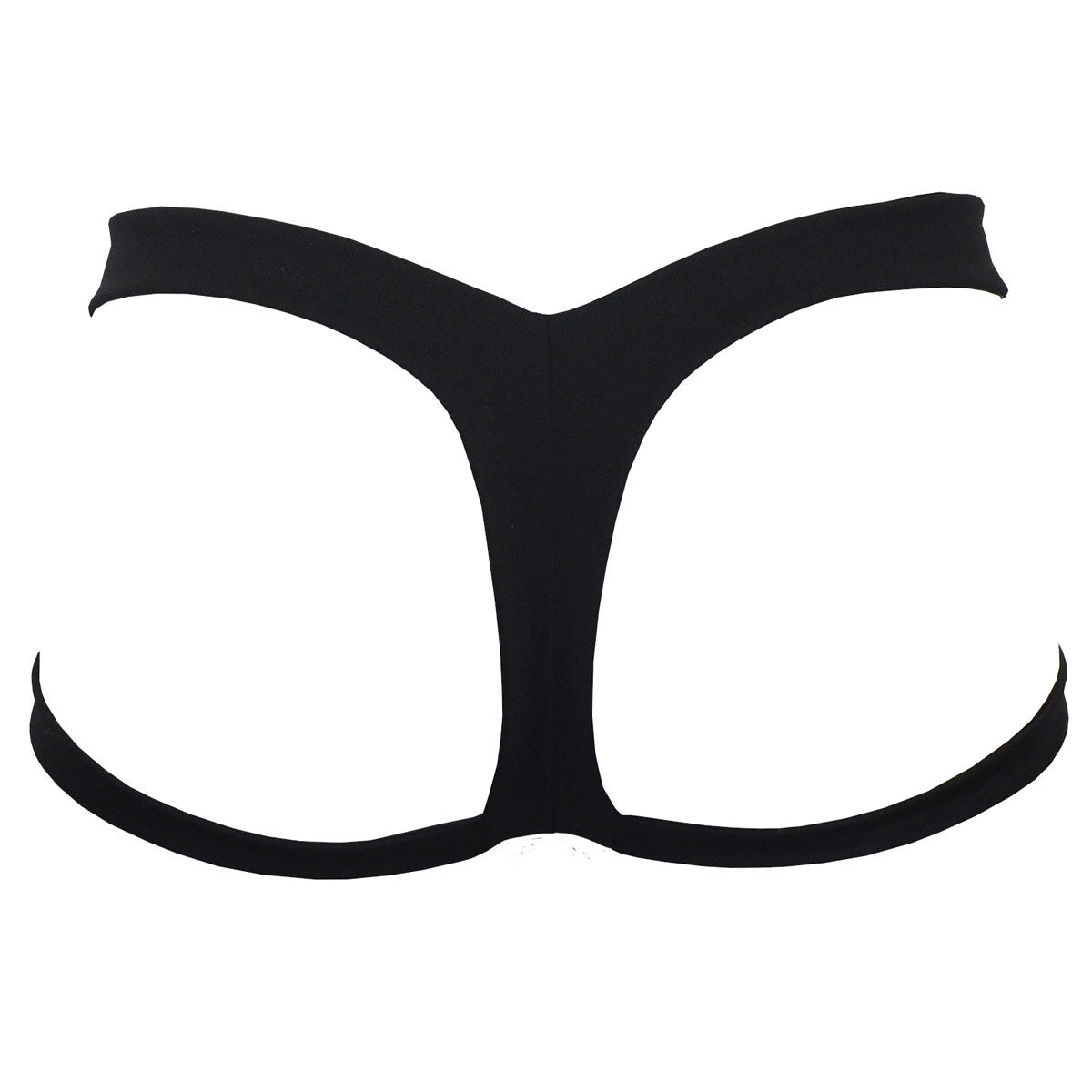 DSTM Maya harness thong luxury lingerie and swimwear in black