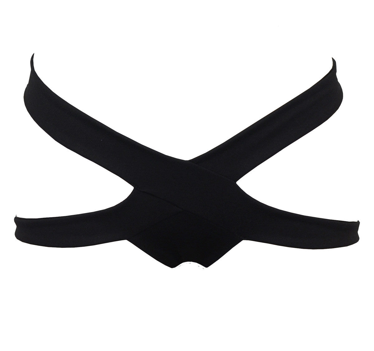 DSTM Maya harness thong luxury lingerie and swimwear in black