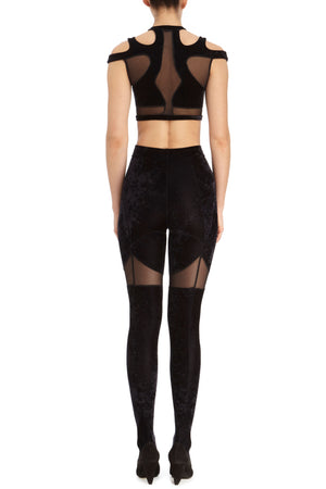 DSTM Solta tights and Solta crop top - back