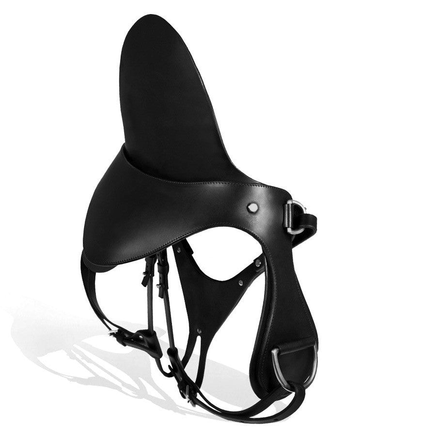 Fleet Ilya Saddle and reins black handmade leather ready to wear saddle style ouvert knicker
