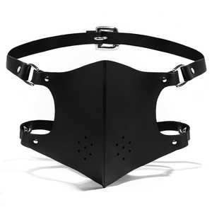 Face mask by Fleet Ilya designer leather handmade