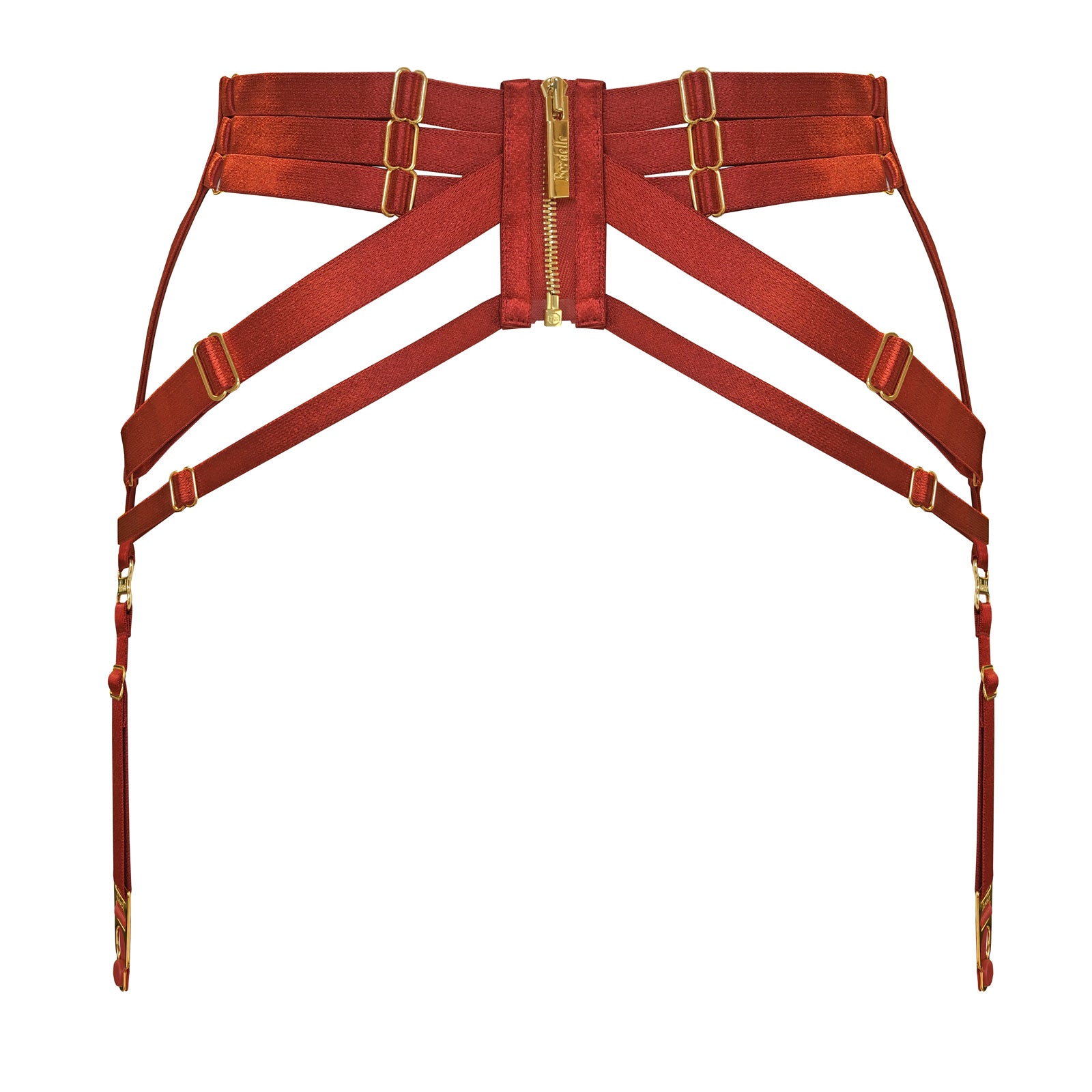Bordelle panel suspender - burnt red