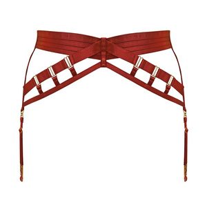 Bordelle panel suspender - burnt red