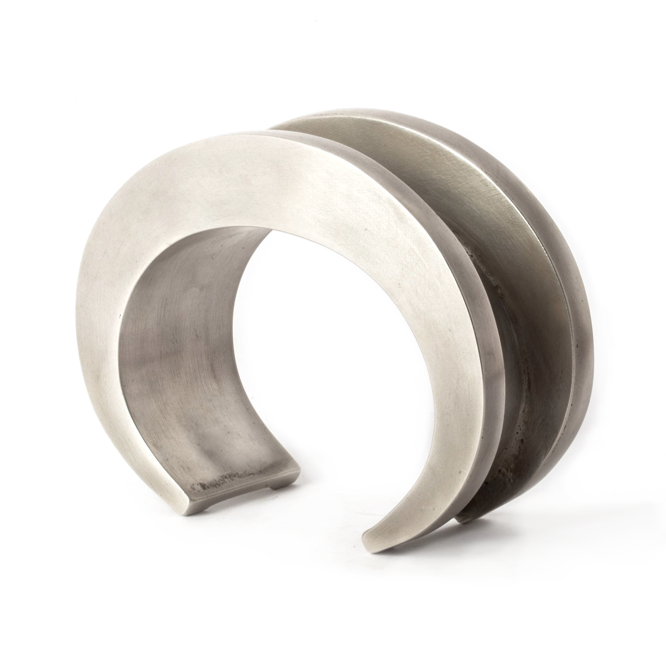 Crescent channel cuff by Parts of 4 - acid silver - babylikestopony