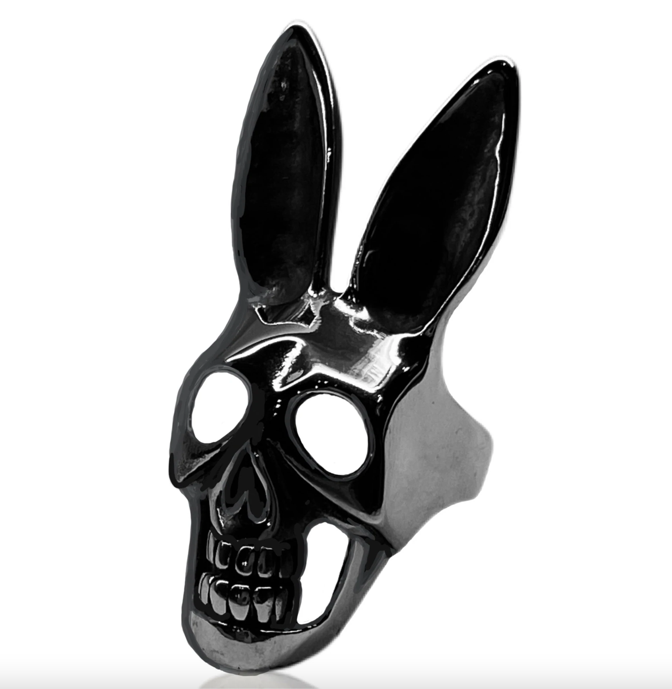 Baby bunny ring - noir by Heart of Bone