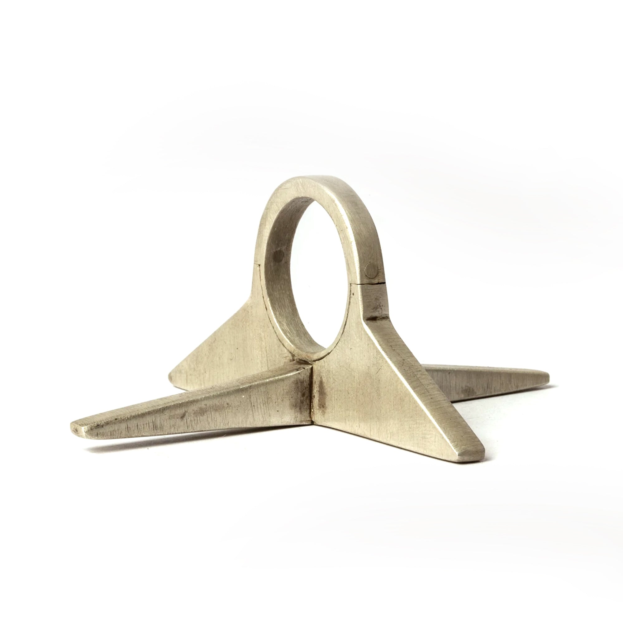 Parts of 4 Sistema ring 'bridge plus' in White Bronze