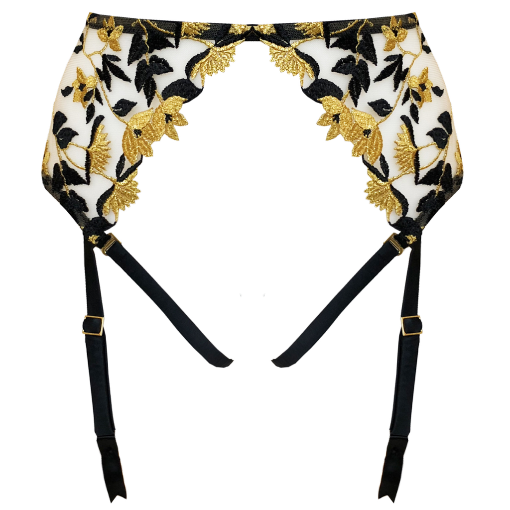 Studio Pia Soraya silk harness suspender with removable