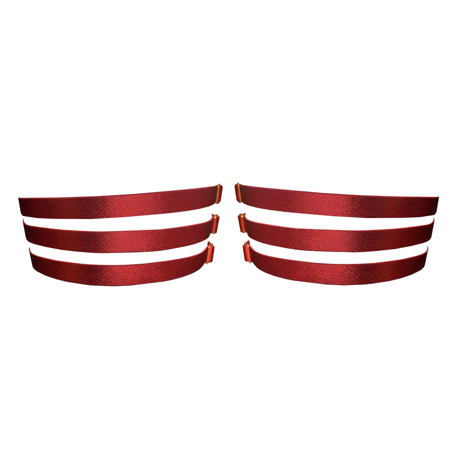 Bordelle Cymatic garters in Red