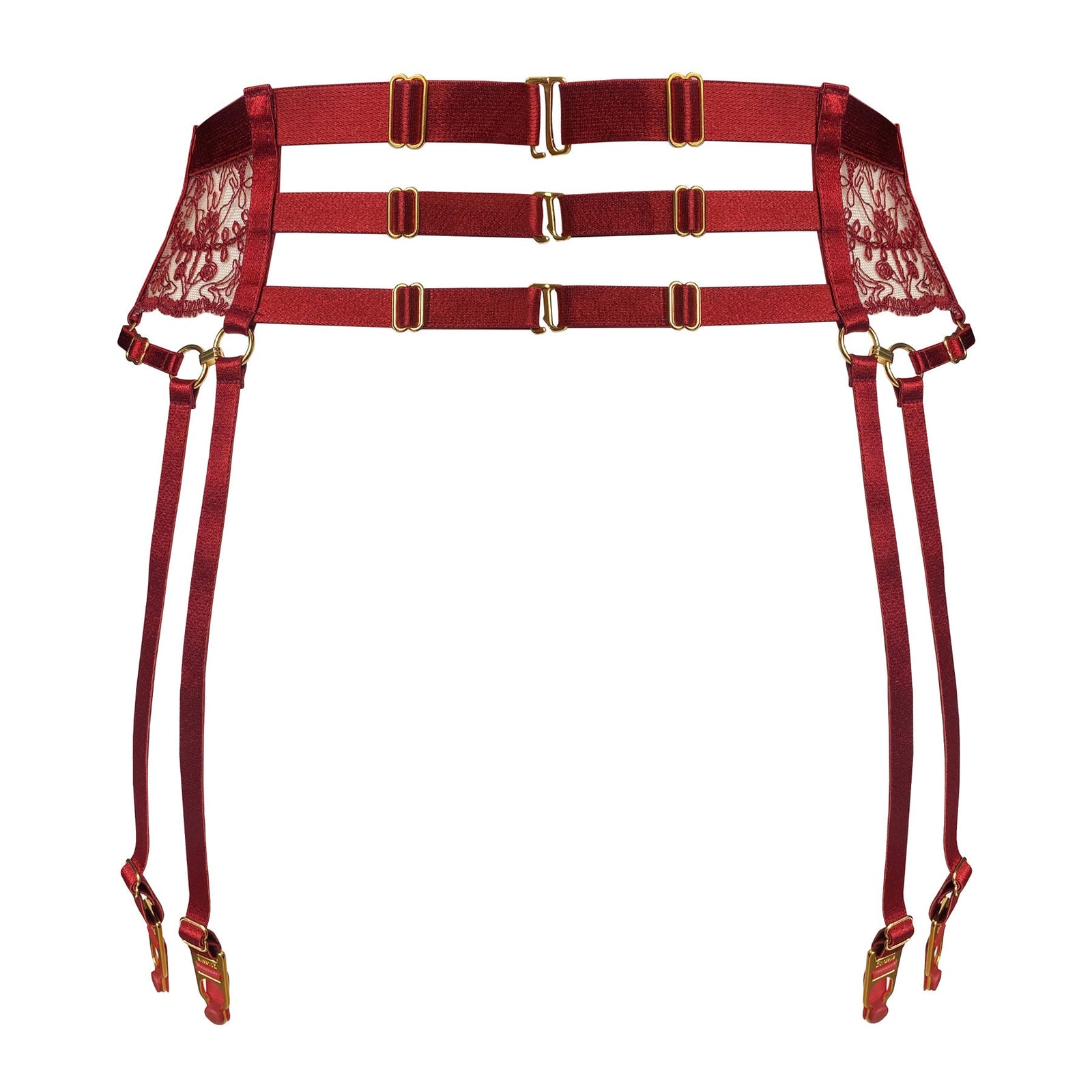 Bordelle Cymatic suspender in Red