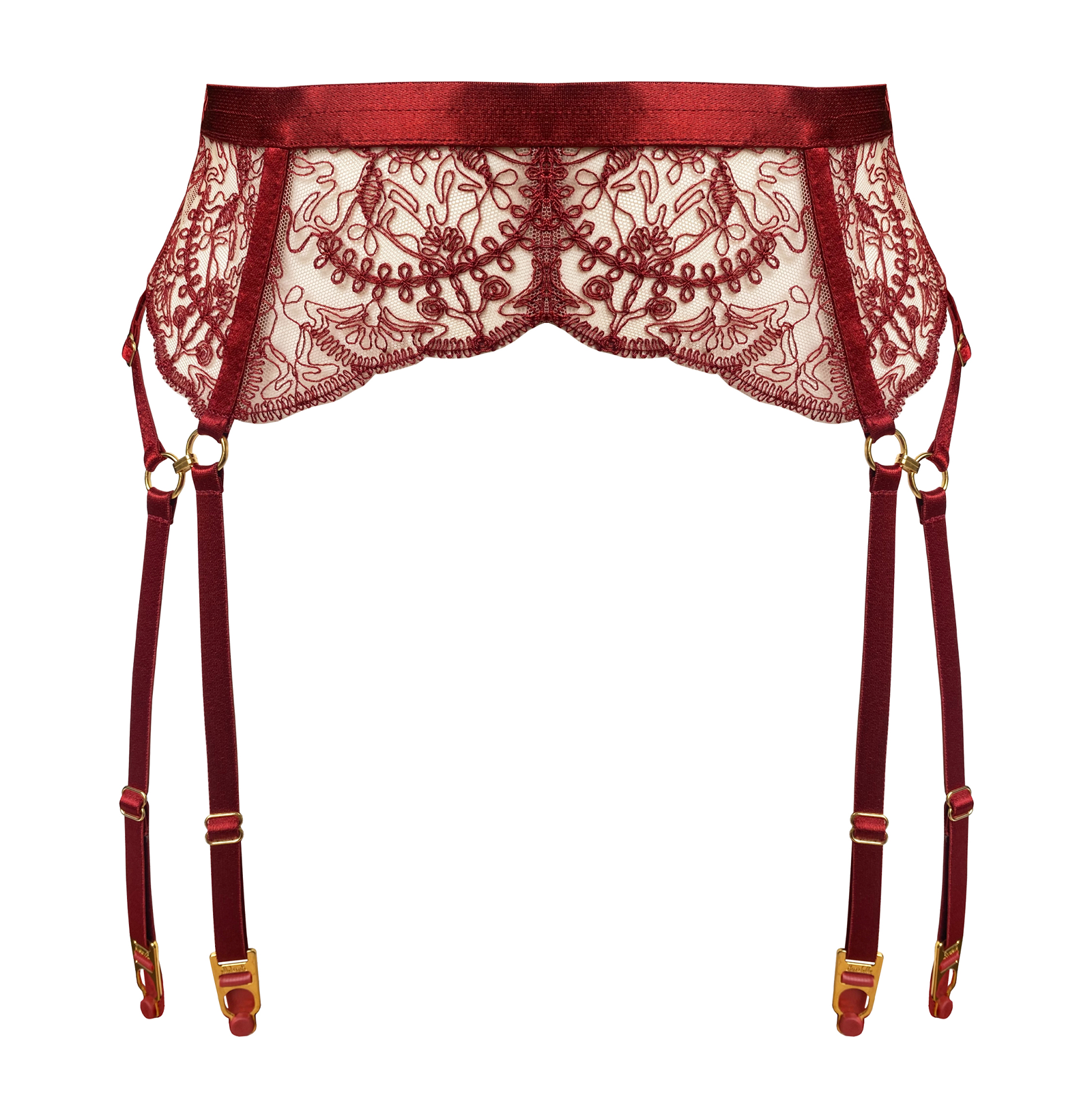Bordelle Cymatic suspender in Red