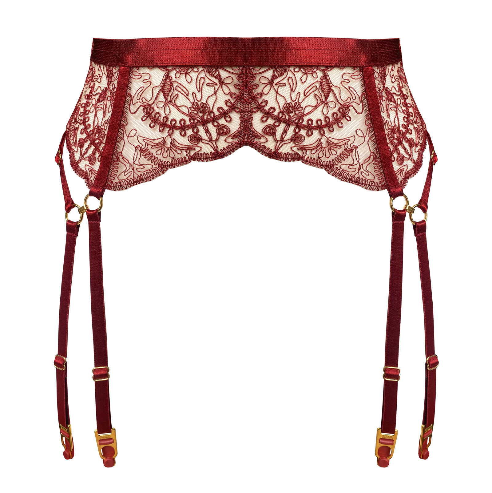 Cymatic suspender by Bordelle - red